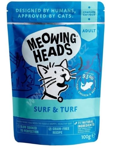 MEOWING HEADS Surf & Turf 100g - EXP 08/2021