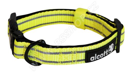 Alcott reflexní obojek pro psy žlutý
