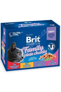 BRIT Premium Cat Family Plate kapsičky 1200g