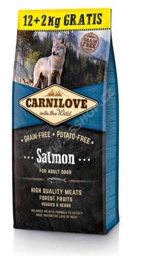 carnilove salmon adult 12+2kg