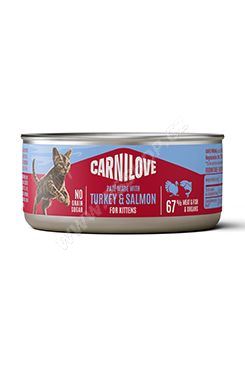 Carnilove Cat Can Paté Made with Turkey&Salmon for Kittens 100g