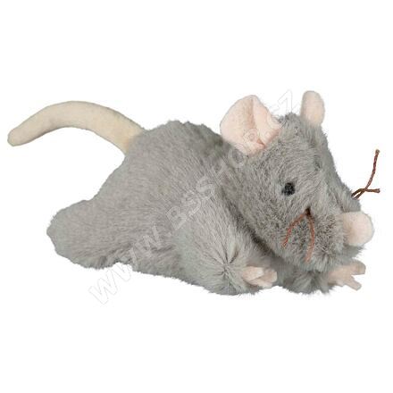 Plyšová myš šedá, robustní 15cm Trixie