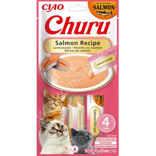 Inaba Churu cat snack losos 4x14g