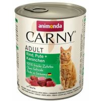 ANIMONDA konzerva CARNY Adult hovězí, krůtí + králík 800g (1)