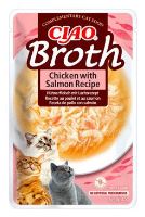 Churu Cat CIAO Broth Chicken with Salmon Recipe 40g (1)