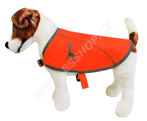 Alcott reflexní vesta pro psy oranžová, velikost M