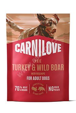 Carnilove Dog Pouch Paté Wild Boar with Rosehips 300g