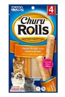 Churu Cat Rolls Chicken wraps&Chicken cream 4x10g (1)