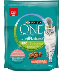 Purina ONE Dual Nature Sterilcat s lososem a spirulinou 750g