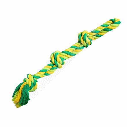 HIP HOP Dvojité lano bavlněné 3 knoty 60cm/450g limetková, zelená