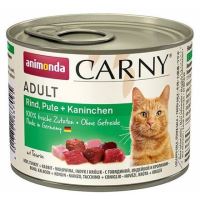 ANIMONDA konzerva CARNY Adult hovězí, krůtí + králík 200g (1)
