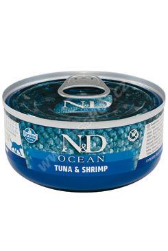 N&D CAT OCEAN Adult Small Tuna & Shrimps 80g