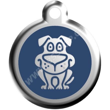 Známka - Pes - Modrá