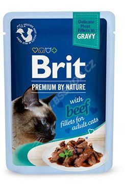 Brit Premium by Nature Cat Delicate Fillets in Gravy with Beef 85g