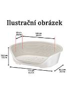 Pelech plast SIESTA DLX 4 modrý 61,5x45x21,5cm Ferplast (1)