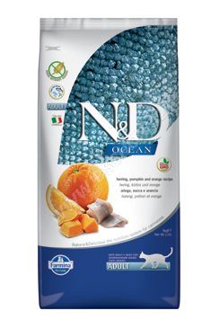 N&D OCEAN CAT Grain Free Adult Herring, Pumpkin & Orange 5kg