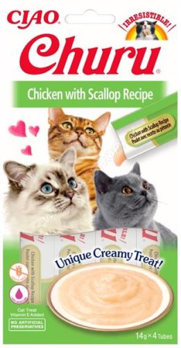 Churu Cat Chicken with Scallop 4x14g