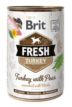 Konzerva BRIT Fresh Turkey with Peas 400g