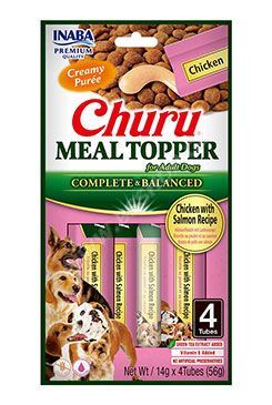 Churu Dog Meal Topper Chicken with Salmon Recipe 4x14g