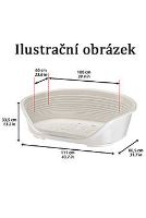 Pelech plast SIESTA DLX 6 modrý 70,5x52x23,5cm Ferplast (1)