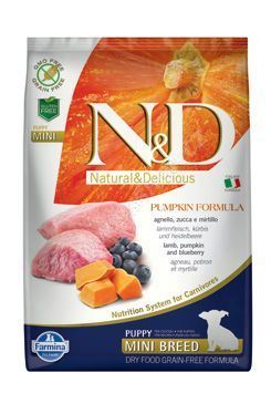 N&D Grain Free Pumpkin DOG Puppy Mini Lamb & Blueberry 2,5kg