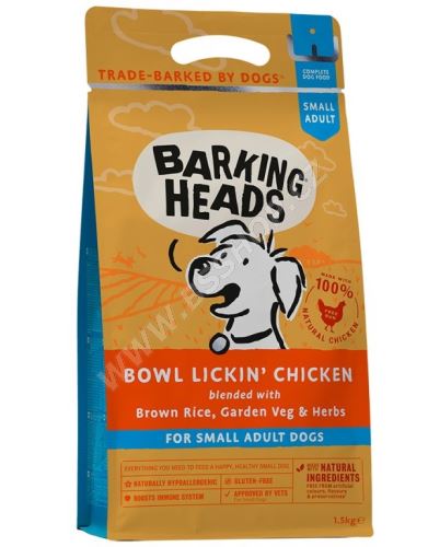 BARKING HEADS Bowl Lickin’ Chicken (Small Breed) 1,5kg