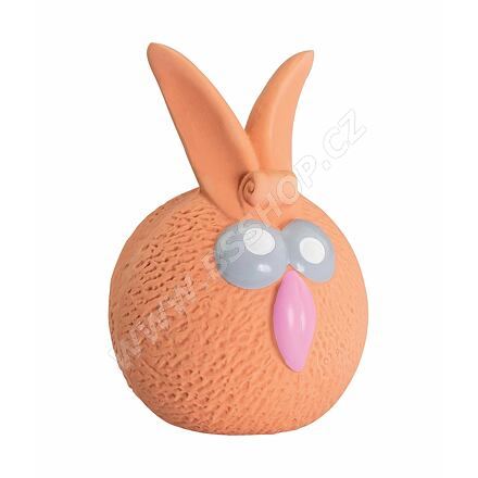 HIP HOP Oranžový míč zajíček se zvukem 5cm, latex