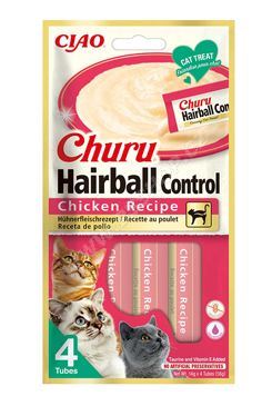 Churu Cat Hairball Chicken Recipe 4x14g