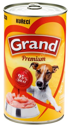 GRAND konzerva pes drůbeží 1300g