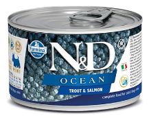 N&D DOG OCEAN Adult Trout & Salmon Mini 140g (1)