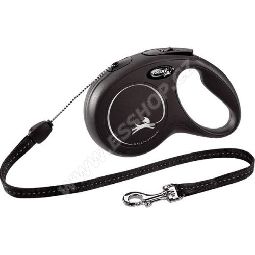 Vodítko FLEXI Classic New lanko černé S 8m