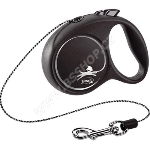 Flexi Black Design XS lanko 3m černé 8kg