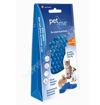 PET and ME kartáč pro kočky, krátká srst, modrý