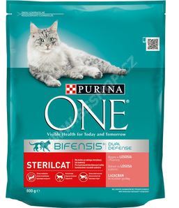 Purina ONE Sterilcat s lososem a pšenicí 800g (83987207)