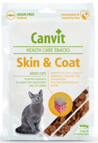 Canvit Snacks CAT Skin & Coat 100g