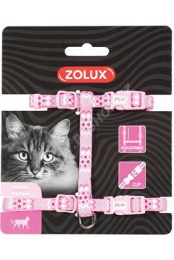 Postroj kočka ETHNIC nylon růžový Zolux