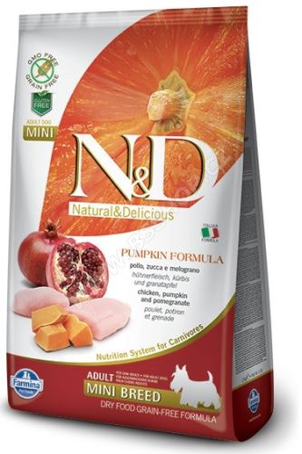 N&D Grain Free Pumpkin DOG Adult Mini Chicken & Pomegranate 2,5kg