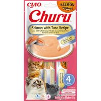 Inaba Churu cat snack losos & tuňák 4x14g (1)
