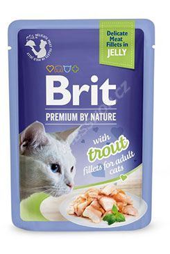 Brit Premium by Nature Cat Delicate Fillets in Jelly with Trout 85g