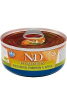 N&D CAT PUMPKIN Adult Boar & Apple 80g (1)