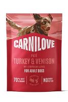 Carnilove Dog Pouch Paté Turkey&Venison+Strawbery 300g (1)