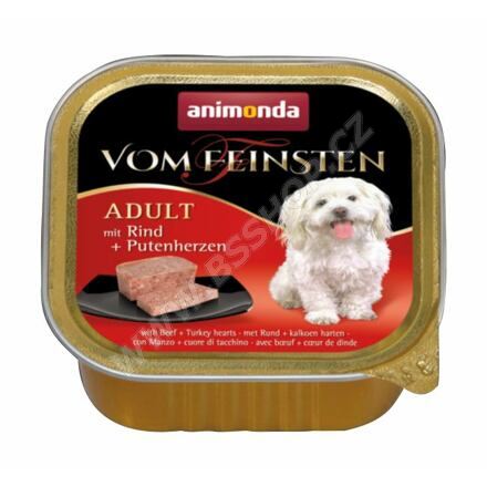 Paštika ANIMONDA Vom Feinsten hovězí + krůtí srdce 150g