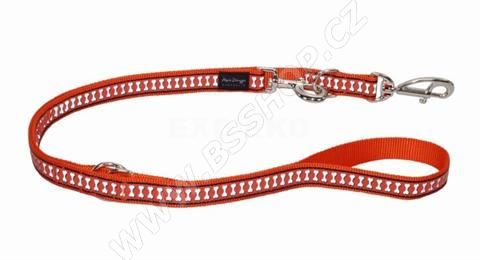 Vodítko RD přepínací - Bones Reflexní - Oranžová