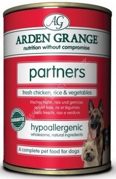 Arden Grange konzerva Partners Dog Chicken Rice 395g