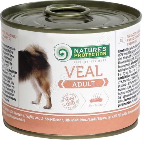 Nature's Protection Dog konz.Adult telecí 200g