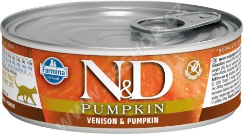 N&D CAT PUMPKIN Adult Venison & Pumpkin 80g
