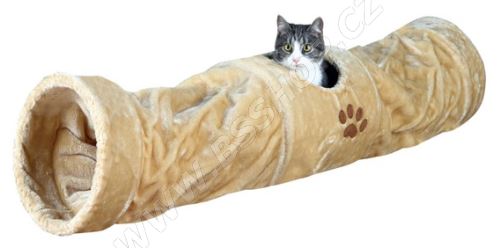 Plyšový tunel pro kočky, Trixie o 25x125cm