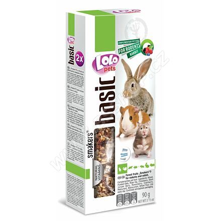 LOLO SMAKERS 2 klasy lesní ovoce pro hlodavce 90g