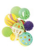Hračka kočka sada míčků 10ks 4cm mix barev Zolux Hračka kočka sada míčků 10ks 4cm mix barev Zolux