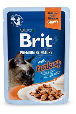BRIT Premium Cat Delicate Fillets in Gravy with Turkey 85g